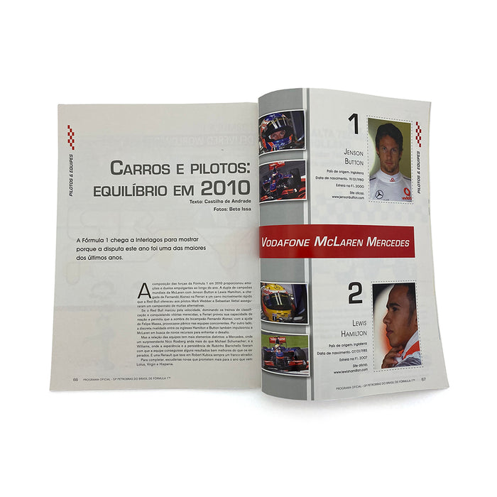 Programme - 2010 Brazilian F1 Grand Prix