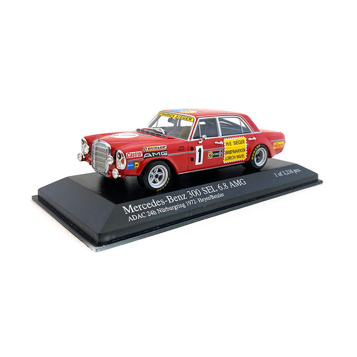 Minichamps 1/43 1972 Mercedes 300 SEL #1 Nurburgring 400724301