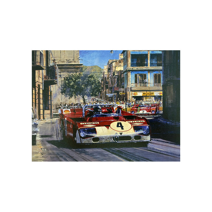 1972 Targa Florio by Nicholas Watts - Greetings Card NWC016