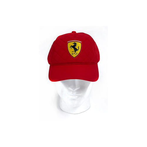 Ferrari Quilted Red Scudetto Cap REDUCED