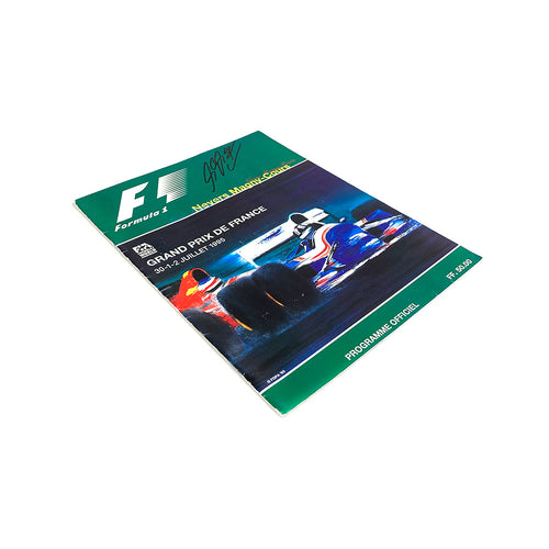 Programme - 1995 French Grand Prix Signed Schumacher