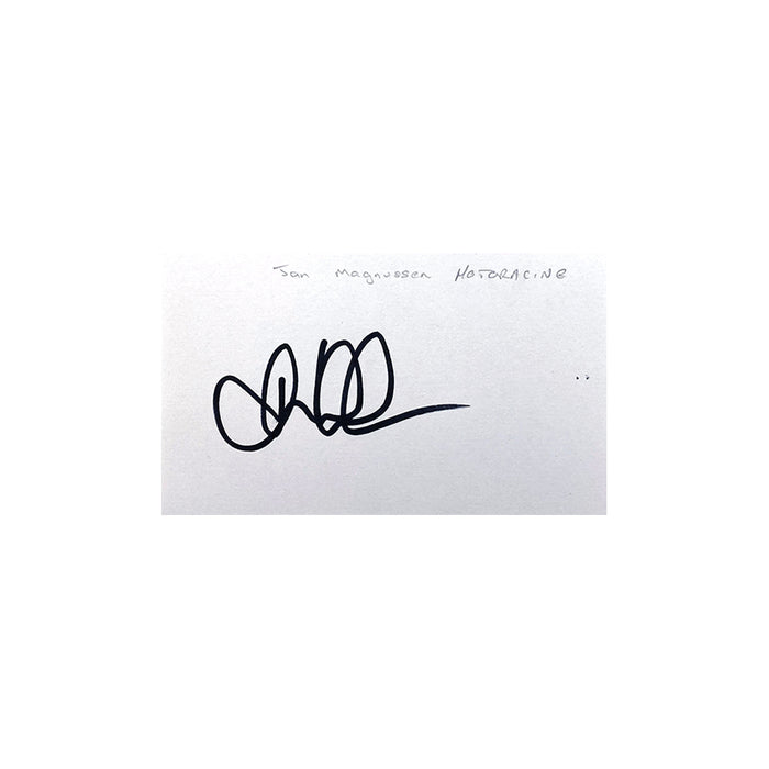 Jan Magnussen Signed Card