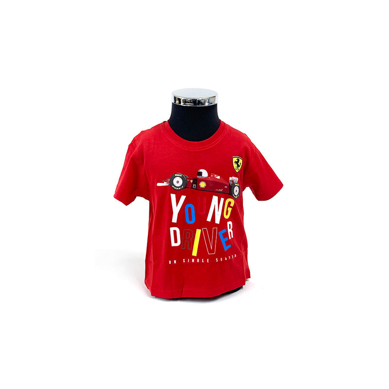 Ferrari Kids Young Driver Red T-Shirt REDUCED