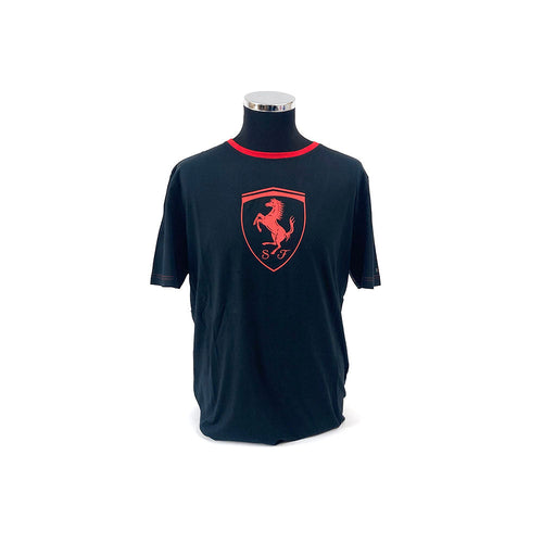 Ferrari Essentail Shield T-Shirt Black REDUCED