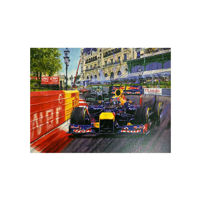 Monaco GP 2012 by Nicholas Watts - Greetings Card NWC126