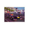 Vettel Victourious by Nicholas Watts - Greetings Card NWC128
