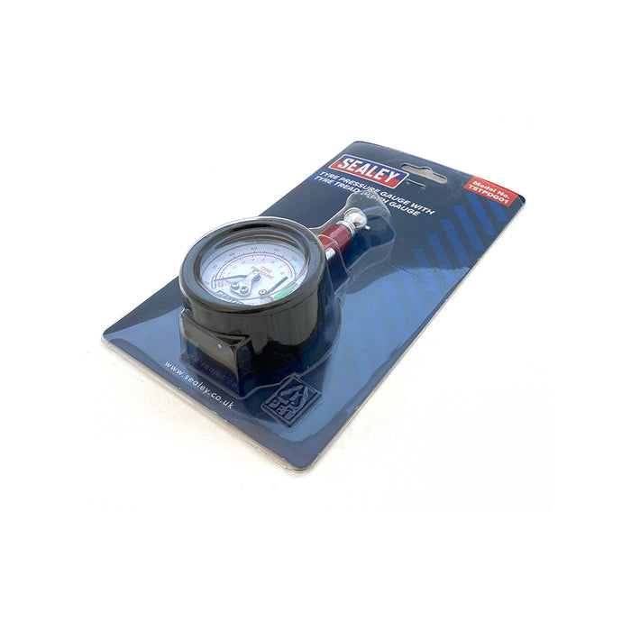 Sealey Tyre Pressure Gauge with Tyre Tread Depth Gauge