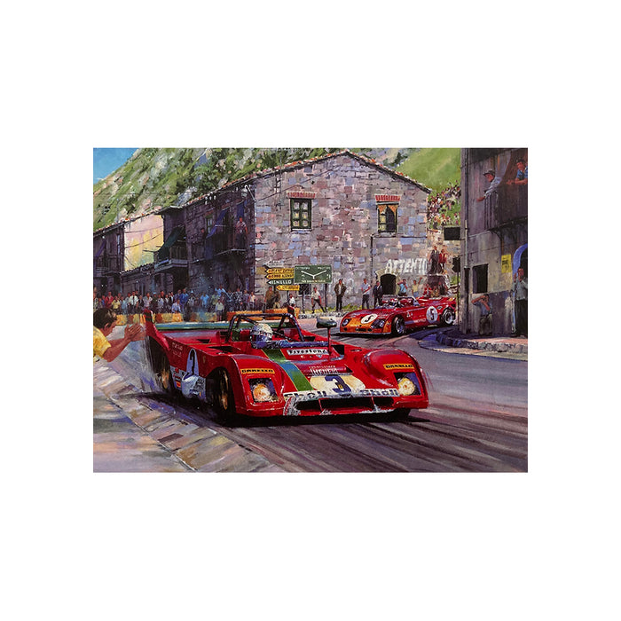 Targa Florio 1972 by Nicholas Watts - Greetings Card NWC136