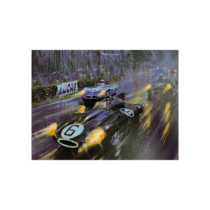 Le Mans 1955 by Nicholas Watts - Greetings Card NWC152