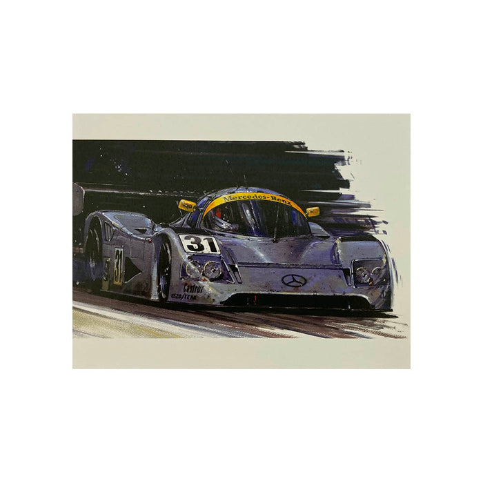 Schumacher at Le Mans by Nicholas Watts - Greetings Card NWC175