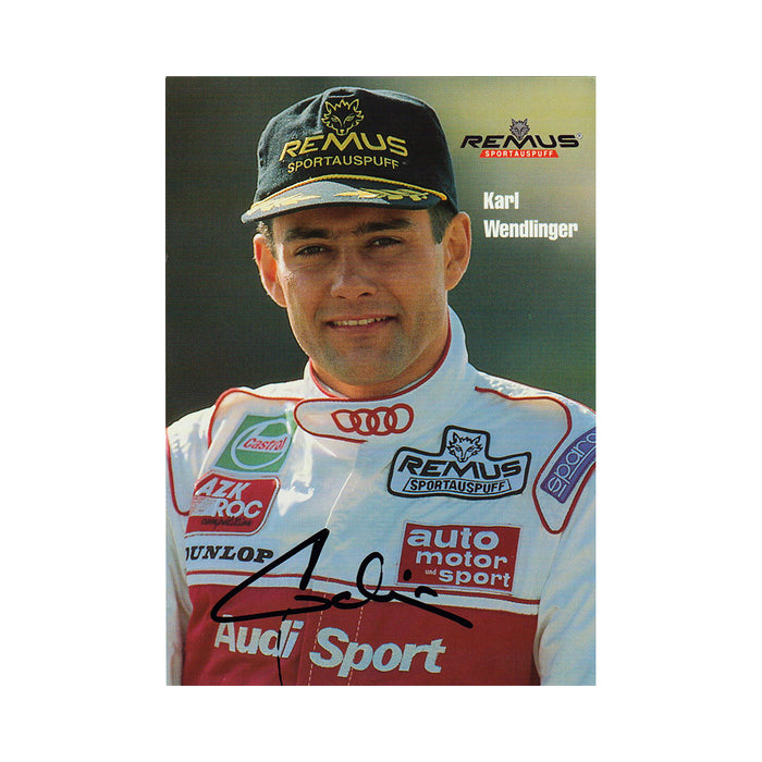 Karl Wendlinger Signed Card