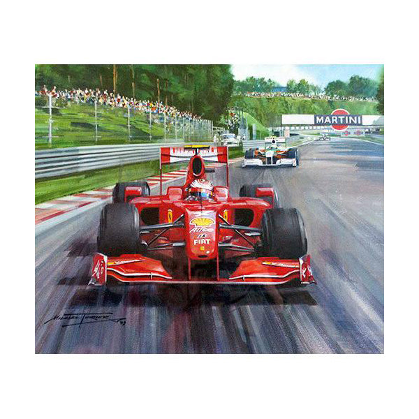 Michael Turner - 2009 Belgian Grand Prix an Original Painting