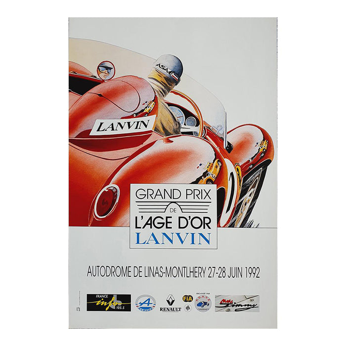 Grand Prix de l'Age d'Or Event Poster 1992 Montlhery