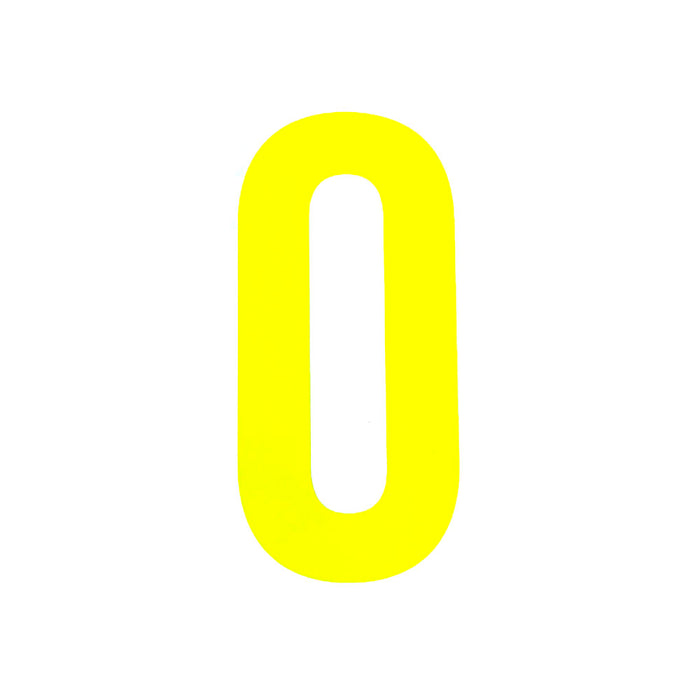 High Vis Yellow Race Numbers