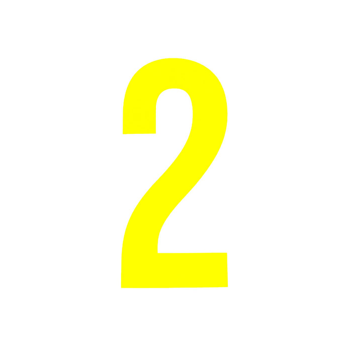 High Vis Yellow Race Numbers