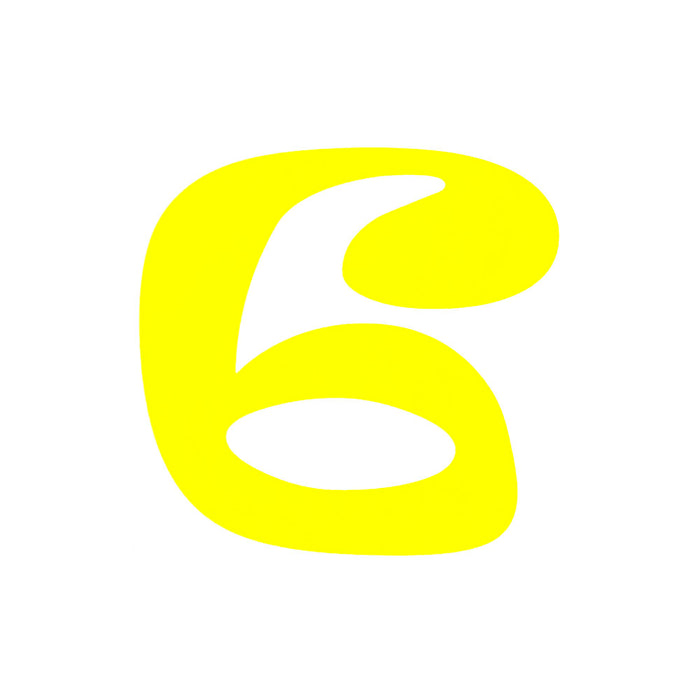 3 Yellow Racing Number High Vis Yellow Race Numbers V2 — Alex Reade Motorsport