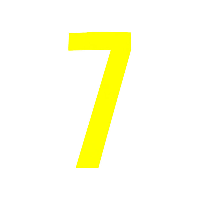 High Vis Yellow Race Numbers