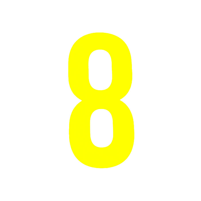 High Vis Yellow Race Numbers