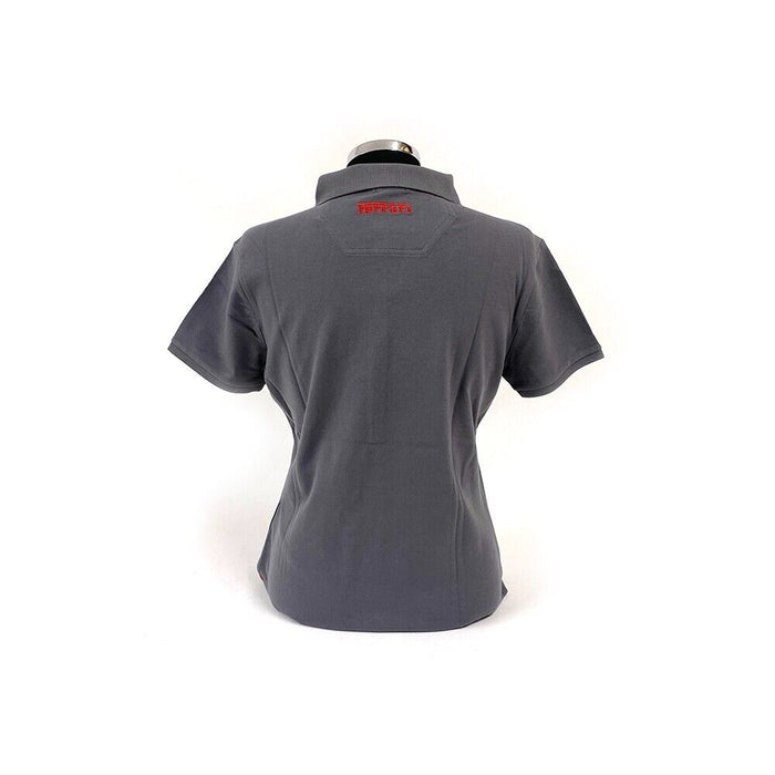 Ferrari Ladies Classic Polo Shirt Grey REDUCED