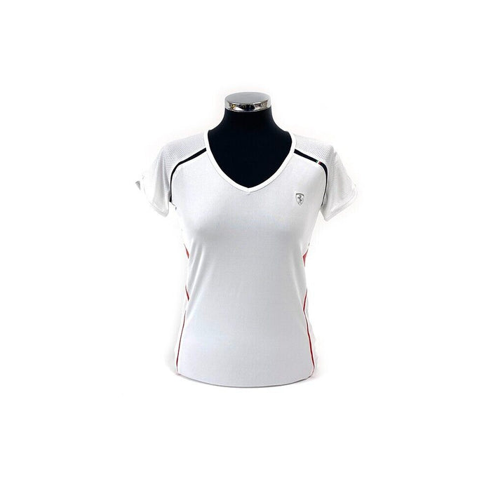 Ferrari Ladies Techno Sports Tee White REDUCED