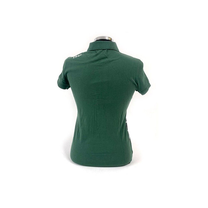 Ferrari Ladies Striped Polo Green REDUCED