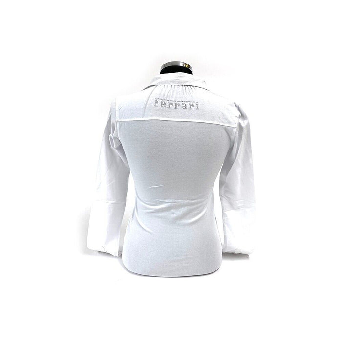 Ferrari Ladies Stretchy Polo-Shirt White REDUCED